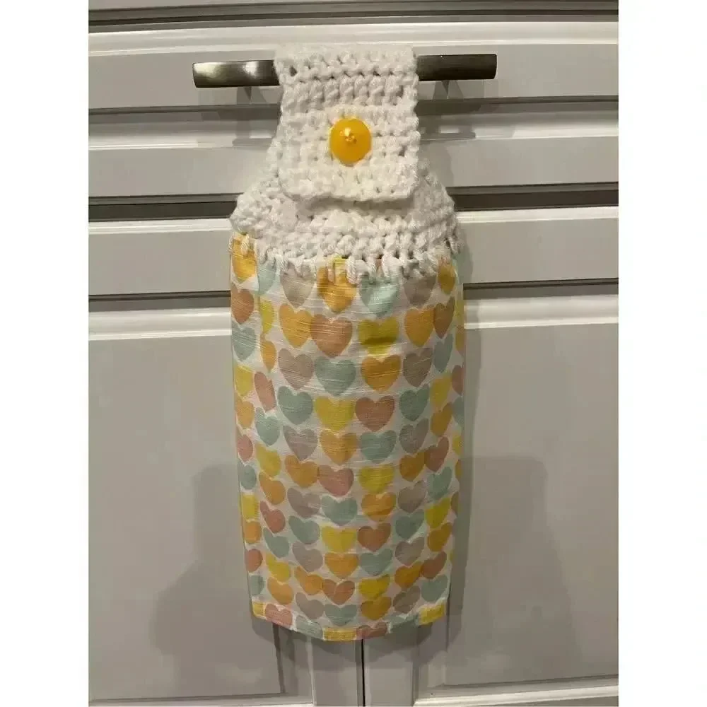 Crochet Top Kitchen Towel- ❤️